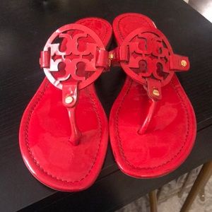 Tory Burch Red Miller Thong Sandal